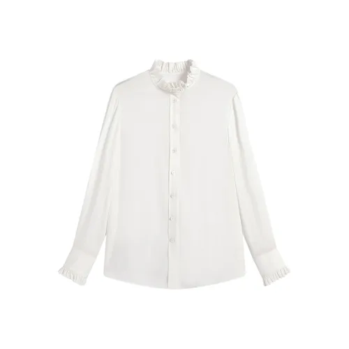 Famanxuan 2024 Весна-осень Рубашка Женская Клейкий рис Белый