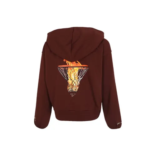 Nike Толстовка Женская Кирпично-Красная