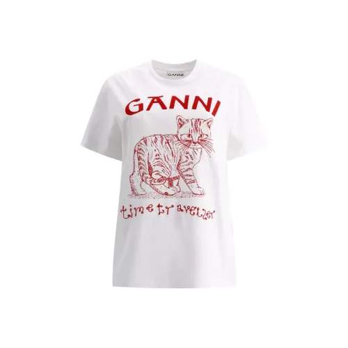 GANNI Белые Женские Футболки