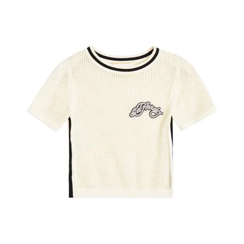 Ed Hardy SS24 T Рубашка Женская Айвори Белая