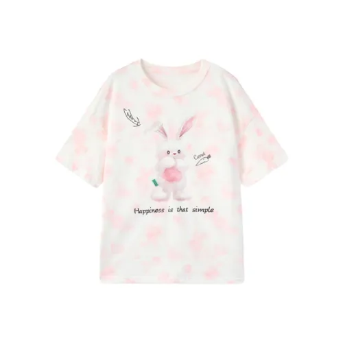 EICHITOO T-рубашка Женская Розовая с узором