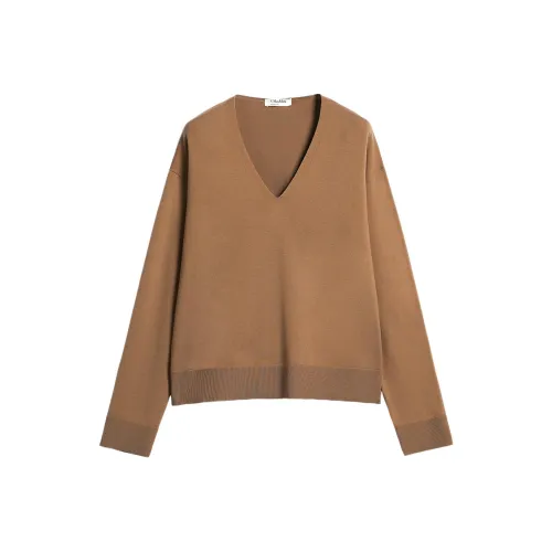 MaxMara Коричневый Женские Кашемировые Свитеры
