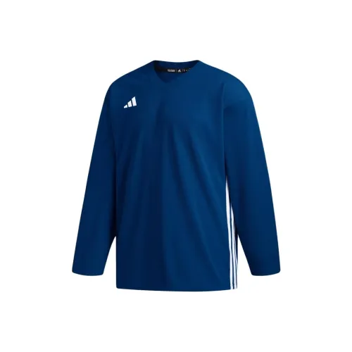 Adidas Adispeed Hockey Practice Джерси Спортивная одежда Мужская Морской синий