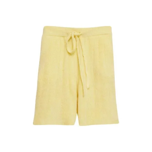 THE ELDER STATESMAN SS25 Повседневные шорты Мужские Желтые