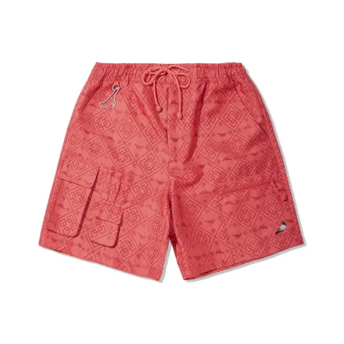 Подкладка x Staple Повседневные шорты Мужские Ярко-оранжевый Красный POPPY Красный