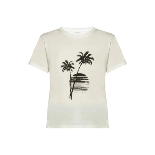 SAINT LAURENT Белые Женские Футболки