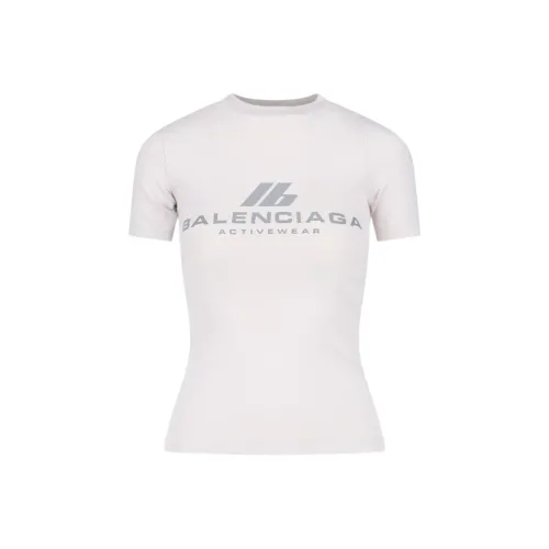 Balenciaga T-рубашка облегающий крой женский белый