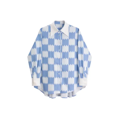 Richie Macie Рубашка Женская Небесно-Синий