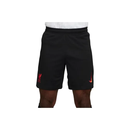 Nike LiverpoolFC Dri Fit Футбол Низ Мужской Черный Белый Глобальный Красный