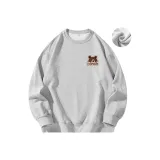 Круглый вырез, флисовая подкладка, светло-серый