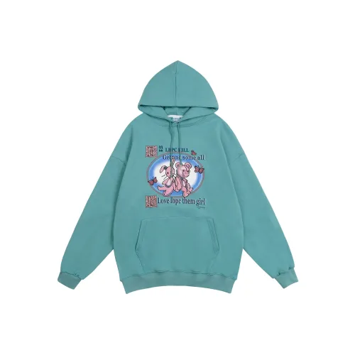 LBPC С капюшоном свободный крой стандартный свитшот унисекс