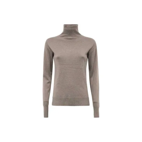 Yves Salomon Свитер Женский Светло-Коричневый