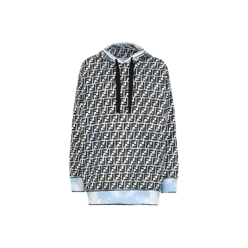 FENDI Толстовка Женская Светло-Синяя