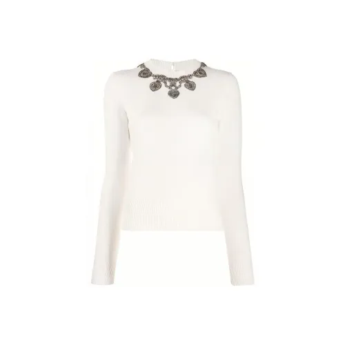 Alexander McQueen Белый Женские Кашемировые Свитеры