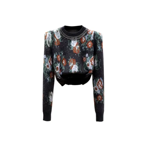 Cypress House Свитер Женский Темно-серый Зеленый