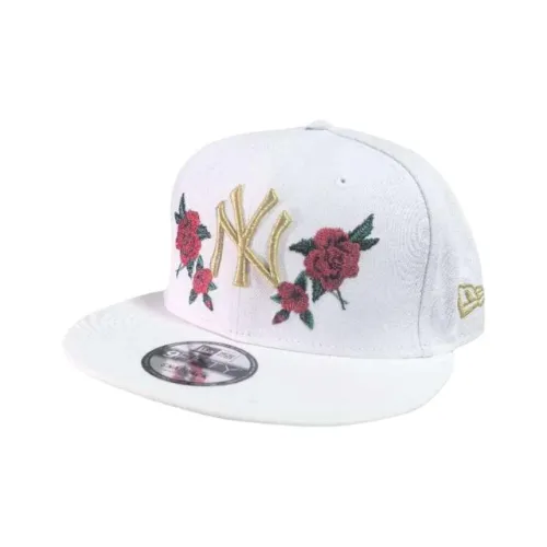 New Era Хлопковые кепки унисекс белые