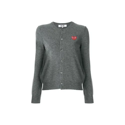 CDG Play SS22 Трикотаж Женский Серый