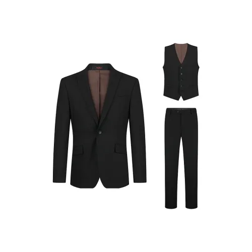 SEVEN Свадьба Groom Формальное Одежда Бизнес Костюм Мужской Черный