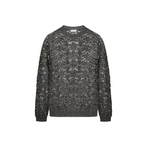 Brunello Cucinelli Темно-серые Женские Свитеры