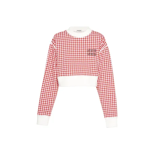 MIU MIU SS22 Толстовка Женская Красная