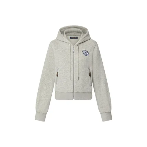 LOUIS VUITTON FW21 Толстовка Куртка Женская Серого цвета