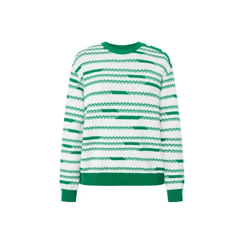 JZ. ANNAKRO Свитер Женские Изумрудно-зеленый Цветочный Дизайн