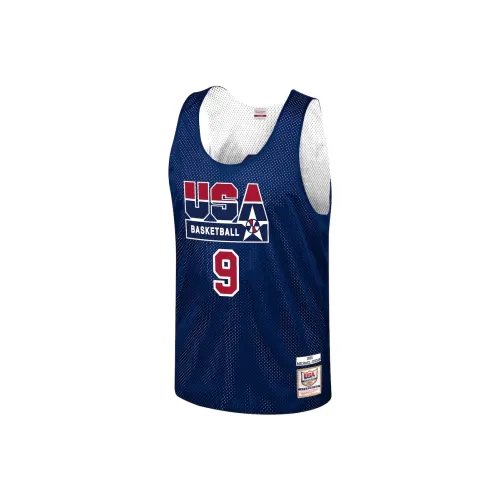 NBA x MITCHELL NESS 1992 Dream Team Баскетбольная Джерси Мужская Морской Синий