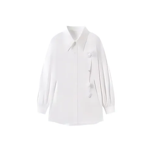 EICHITOO Рубашка Женская Натуральный Белый