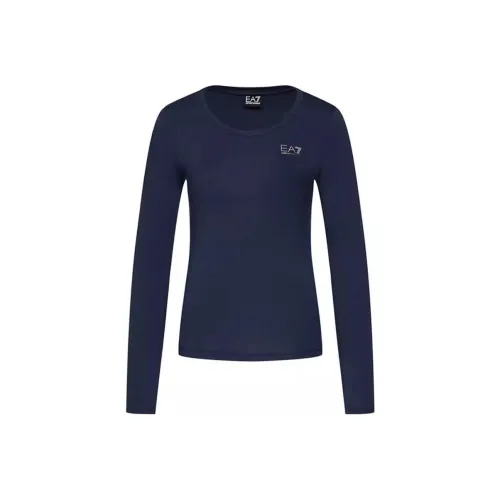 EMPORIO ARMANI EA7 Синие Женские Рубашки T