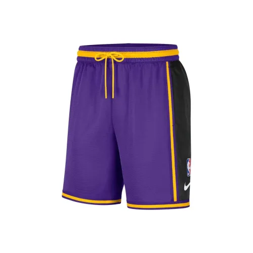 NBA Nike Los Angeles Lakers Предматчевые баскетбольные шорты короткие мужские фиолетовые
