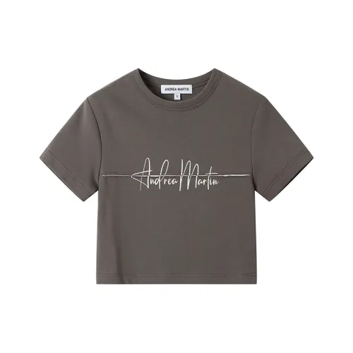 ANDREA MARTIN T-рубашка Женская Серого цвета