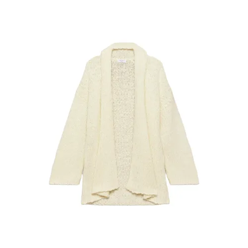 ARITZIA The Group Alvar Открыто Передняя часть Кардиган Свитер Женские Lychee Белый Личи-белый