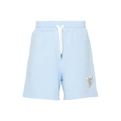 CASABLANCA Повседневные шорты Мужские Светло-синие
