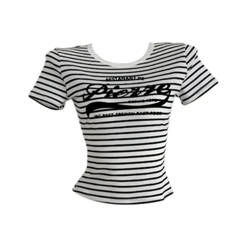 ONE PASS STUDIO Комплект с короткими рукавами рубашка женский полосы