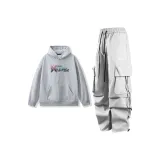 Топ Фотиния Серый + Штаны Бежево-Серый