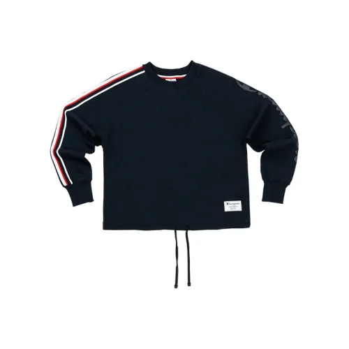 Champion Темно-синие Женские Свитшоты