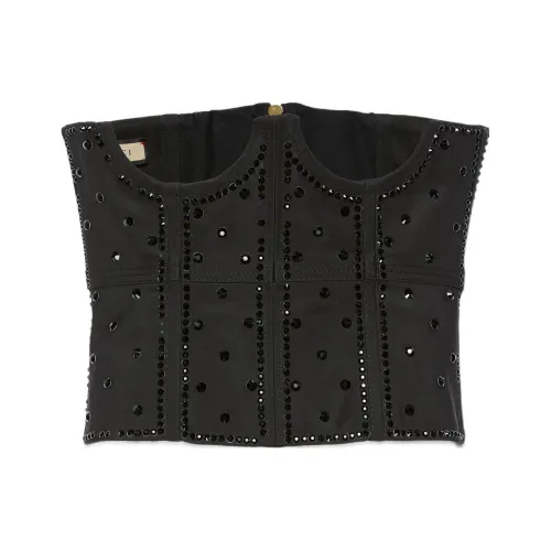 GUCCI Черные Женские Топы без бретелек