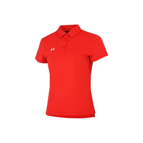 Under Armour Женские Поло Красного цвета