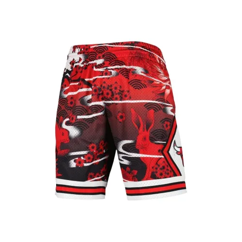 NBA x MITCHELL NESS Chicago Bulls New Year Swingman Shorts Повседневные шорты Мужские Красный