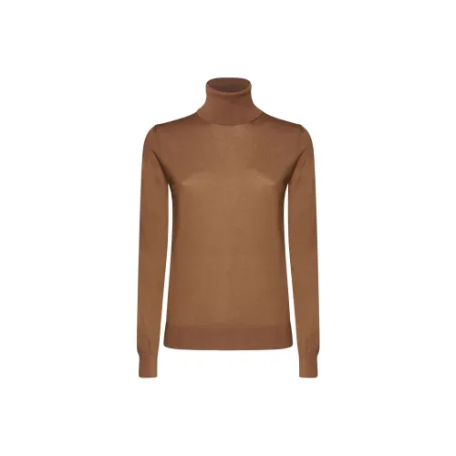 Loro Piana Карамельно-коричневые Женские Свитеры