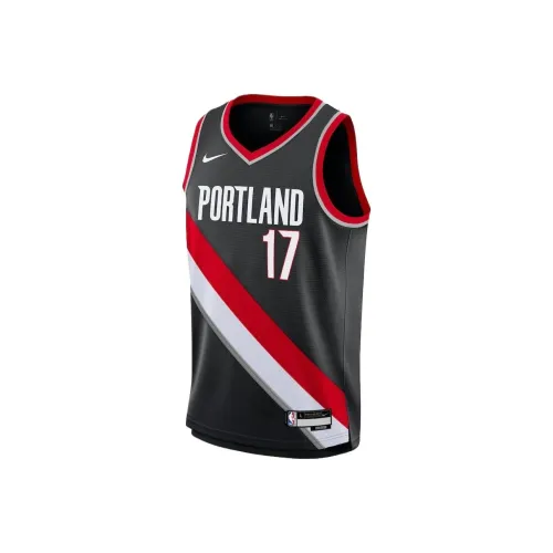 NBA Portland Trail Blazers Nike Icon Swingman Баскетбольная Джерси Мужская Черная