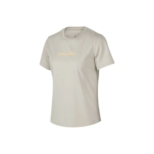 Skechers T-рубашка Женская Серебряная Серый