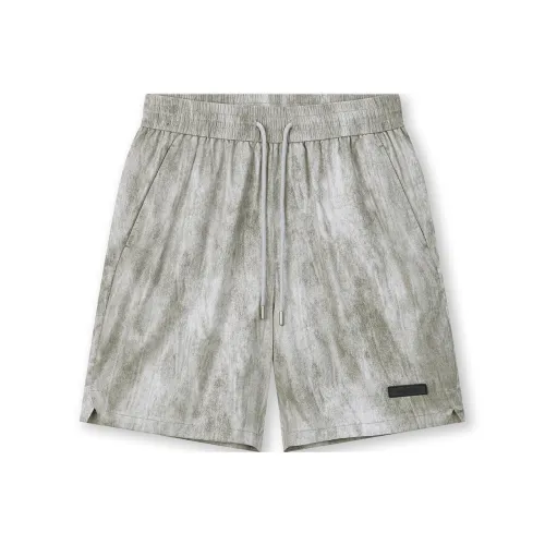 Бейсик Безшовный крой Повседневные шорты Унисекс Грязно-серый