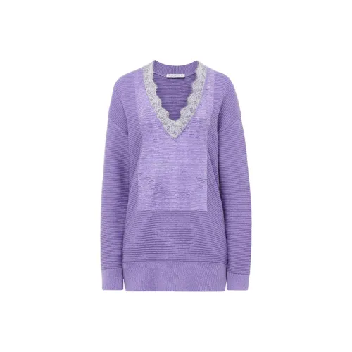 JW Anderson Фиолетовые Женские Свитеры