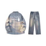 Set (Light Blue Shirt + Nostalgic Blue Jeans)  
Комплект (Светло-синяя рубашка + Ностальгические синие джинсы)
