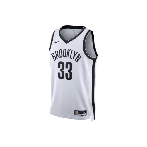 NBA Brooklyn Nets Nike Association Edition Swingman Баскетбольная Джерси Унисекс Белый