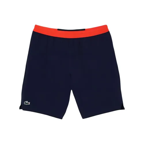 Шорты LACOSTE Collaboration Djokovic Collaboration, мужские, повседневные, морского синего цвета