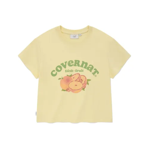 COVERNAT Светло-желтые Женские футболки