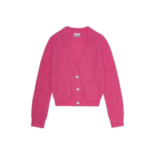 GANNI FW23 Свитер Женский Фуксия