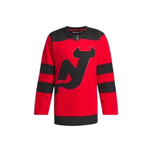 Adidas Authentic Новый Jersey Devils Jersey Спортивная одежда Мужская Красная
